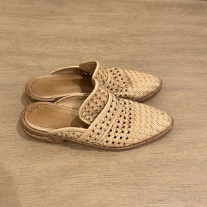 Freda Salvador Woven Mule, Tan
